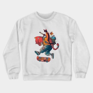 Cat skate Crewneck Sweatshirt